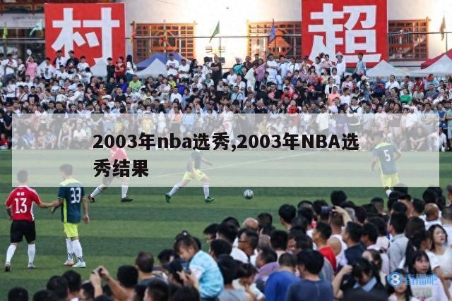 2003年nba选秀,2003年NBA选秀结果